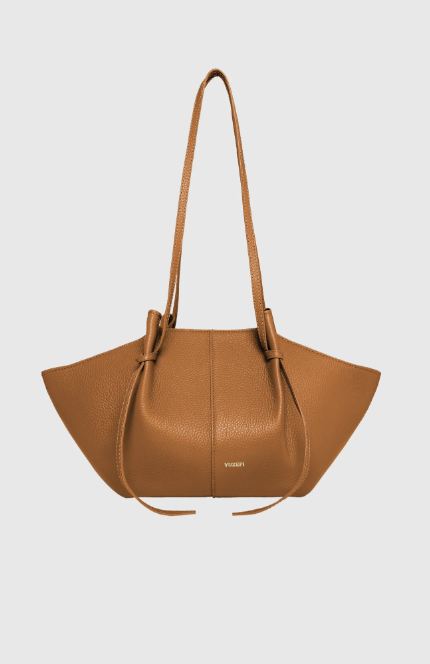 Bolso Mochi cuero mediano avellana